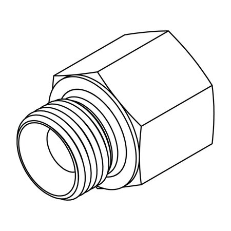 TOMPKINS Hydraulic Fitting-International12MBSPP-12FP 3455-12-12